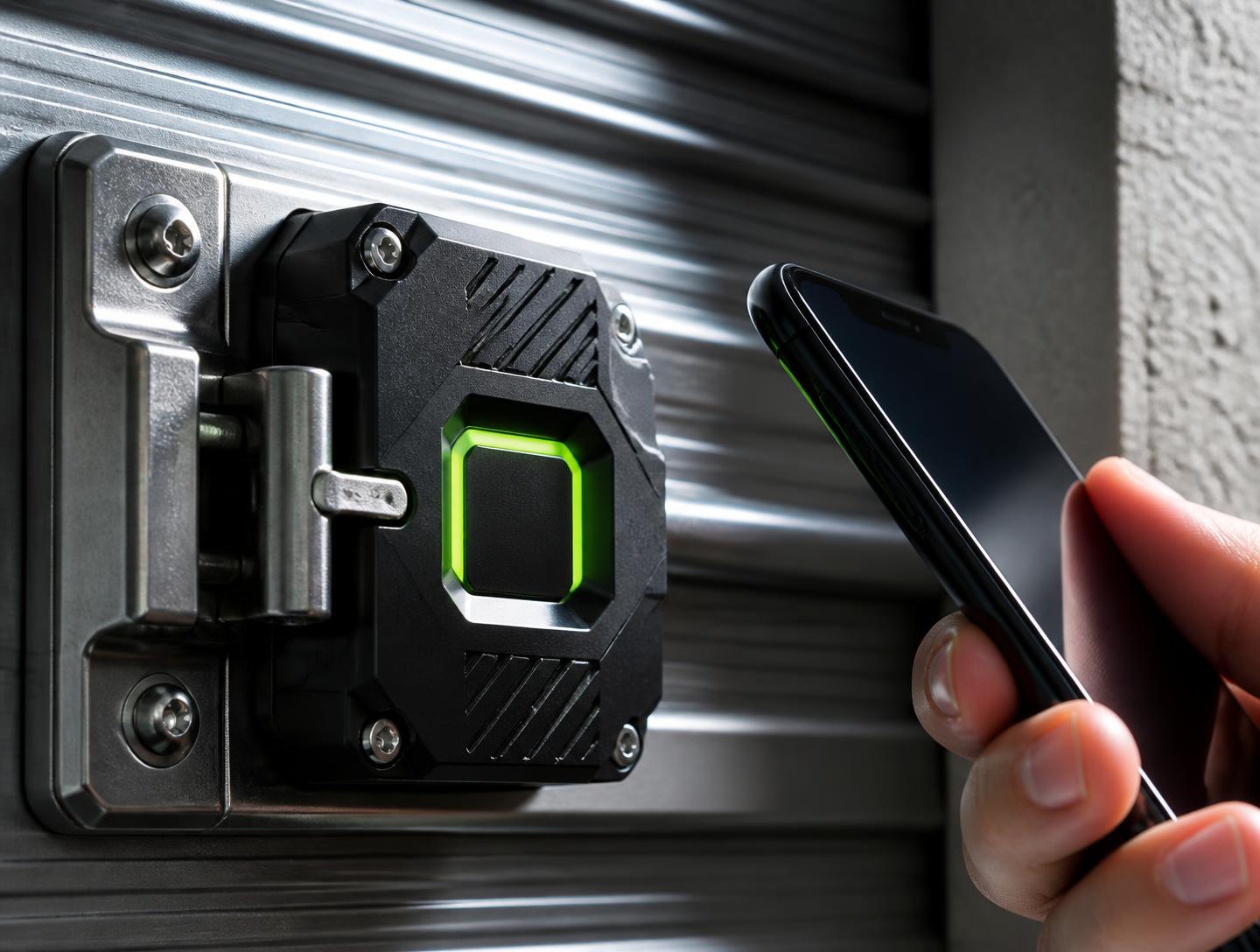 Phone activating a battery-free smart lock